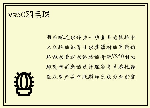 vs50羽毛球